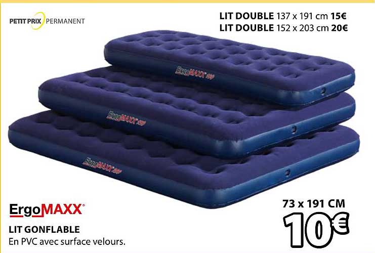 lit gonflable ergomaxx