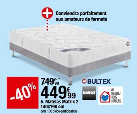 matelas matrix 2 140x190 cm