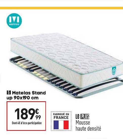 matelas stand up 90x190 cm