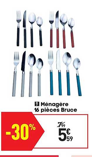 ménagère 16 pièces bruce