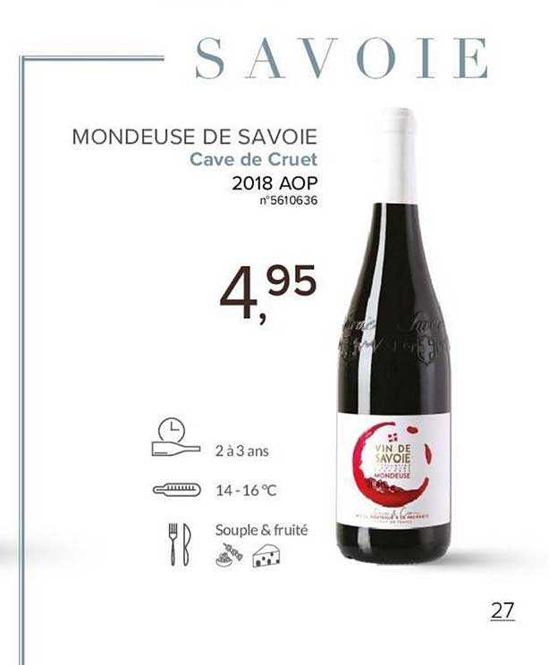 mondeuse de savoie cave de cruet