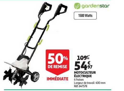 Motoculteur électrique Gardenstar 50% De Remise Immédiate