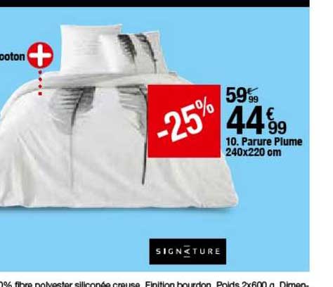 parure plume 240x220 cm