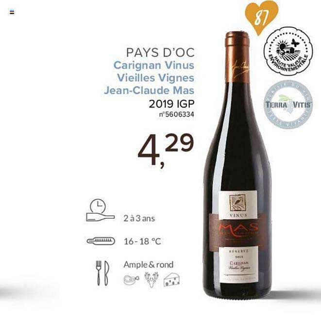 Pays D Oc Carignan Vinus Vieilles Vignes