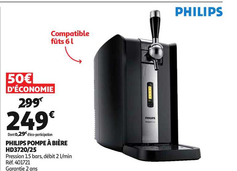 Philips Pompe à Bière Hd3720 25