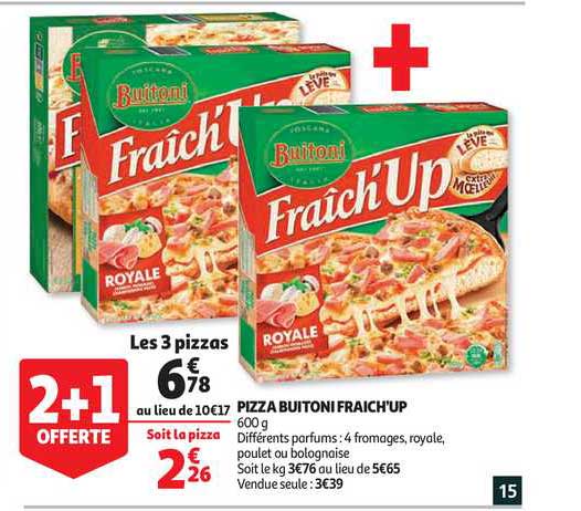 pizza buitoni fraich'up 2+1 offerte