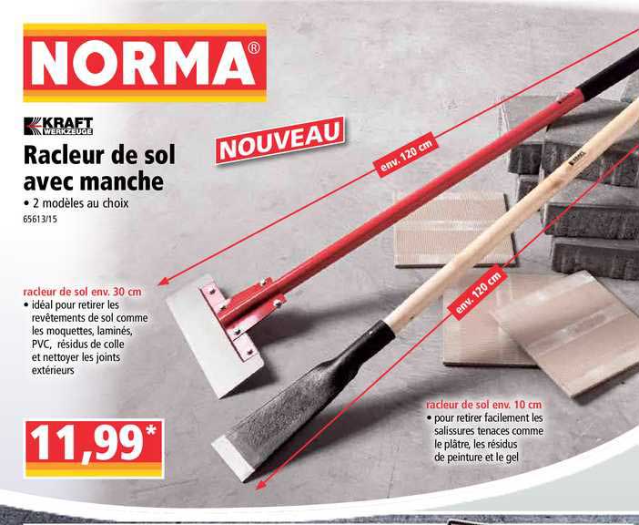 racleur de sol avec manche kraft werkzeuge
