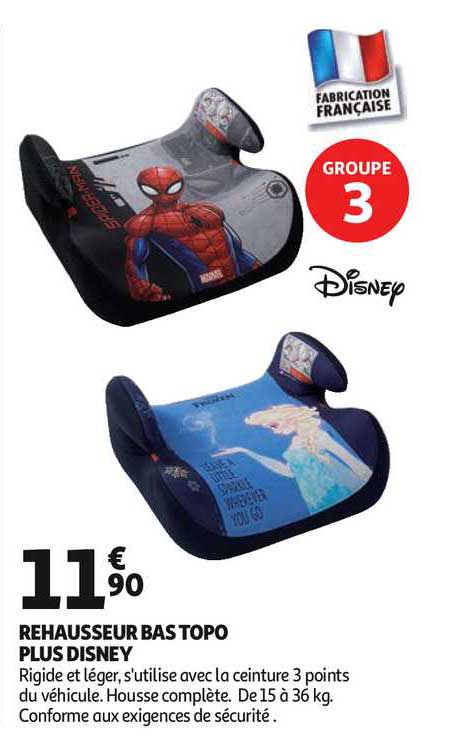 rehausseur bas topo plus disney