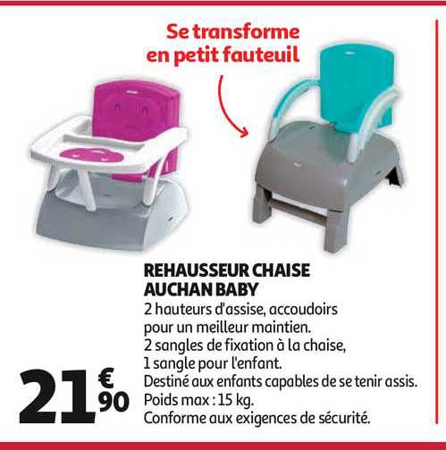 Rehausseur Chaise Auchan Baby