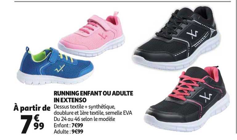 running enfant ou adulte in extenso