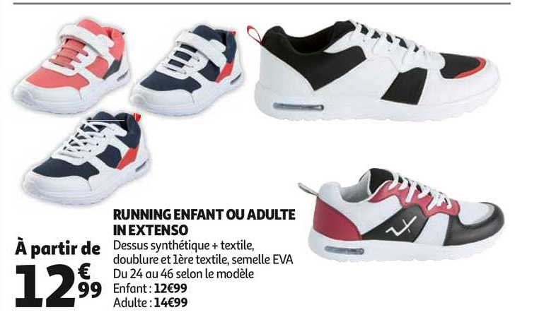 running enfant ou adulte in extenso