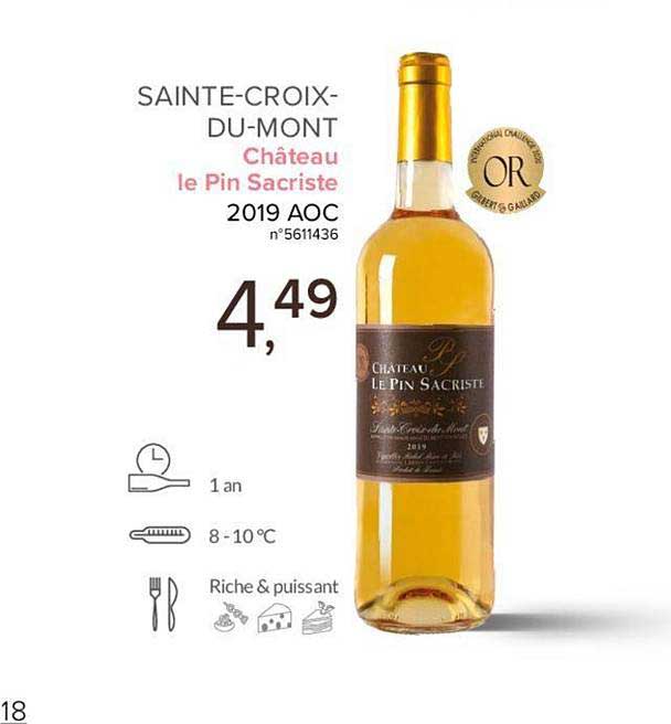 sainte croix du mont château le pin sacriste