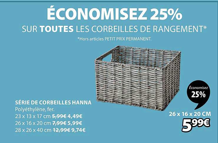 série de corbeilles hanna