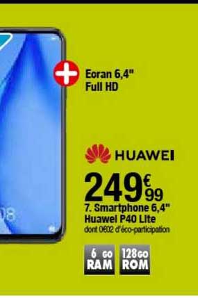 smartphone 6.4" huawei p40 lite
