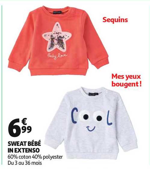 sweat bébé in extenso