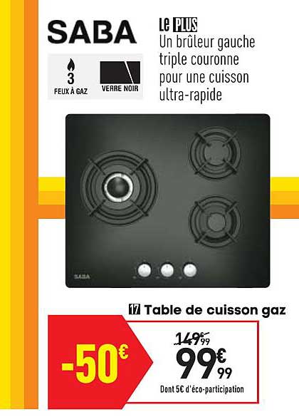 Table De Cuisson Gaz