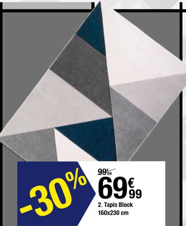 tapis block 160x230 cm