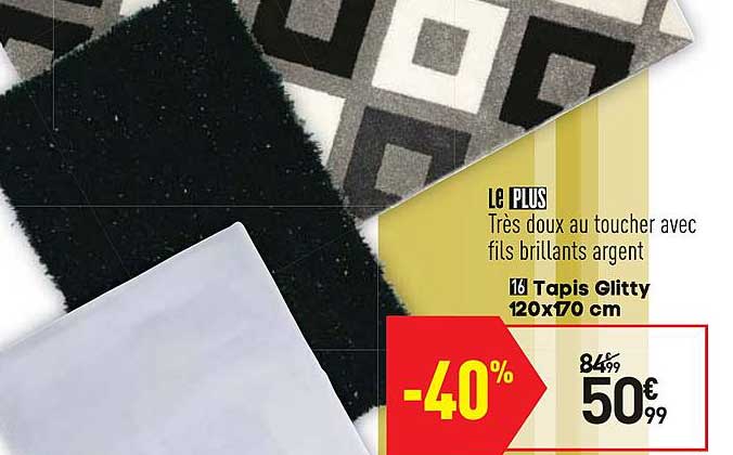 tapis glitty 120x170 cm