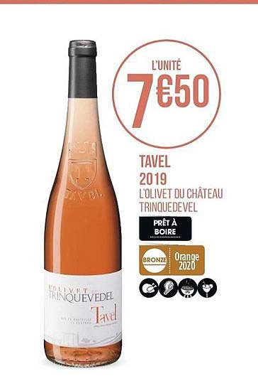 tavel 2019 l'olive du château trinquevedel