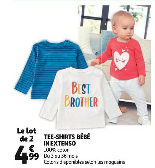 tee shirts bébé in extenso