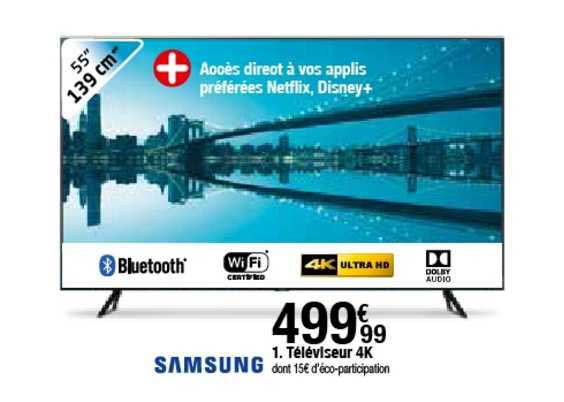 Téléviseur 4k Samsung