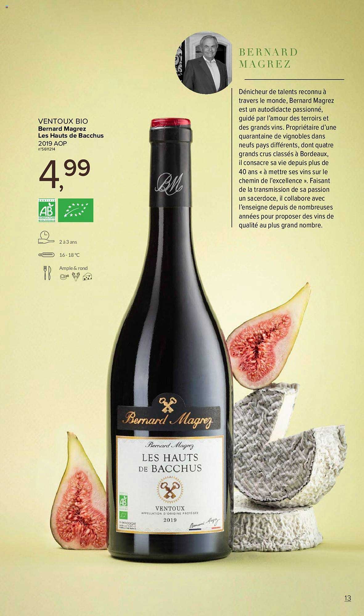 ventoux bio bernard magrez les hauts de bacchus