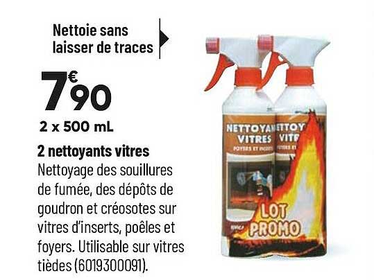 2 nettoyants vitres