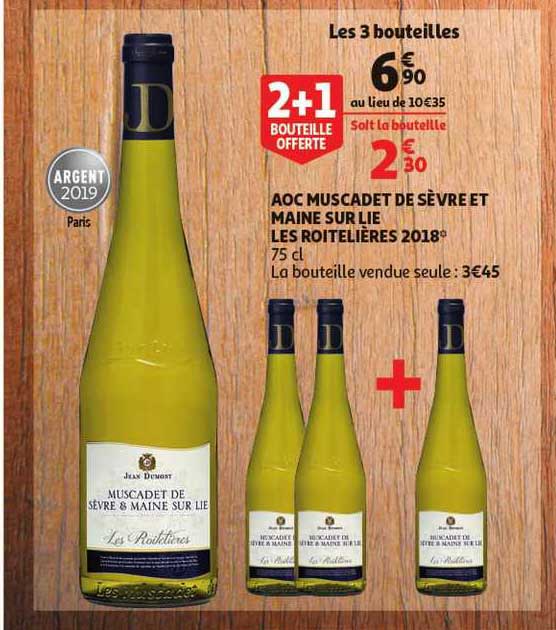 aoc muscadet de sèvre et maine sur lie les roitelières 2018