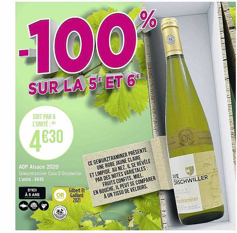 aop alsace 2020 gewurztraminer cave d'orschwiller