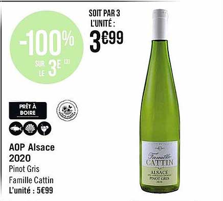 aop alsace 2020 pinot gris famille cattin