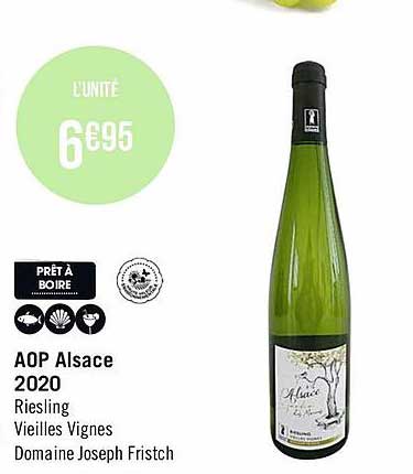 aop alsace 2020 riesling vieilles vignes domaine joseph fristch