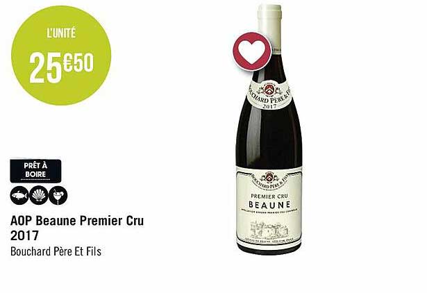 aop beaune premier cru 2017 bouchard père et fils