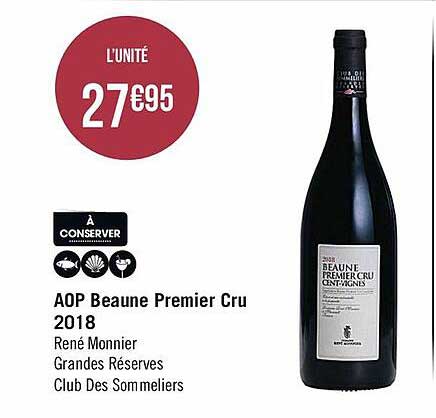 aop beaune premier cru 2018 rené monnier