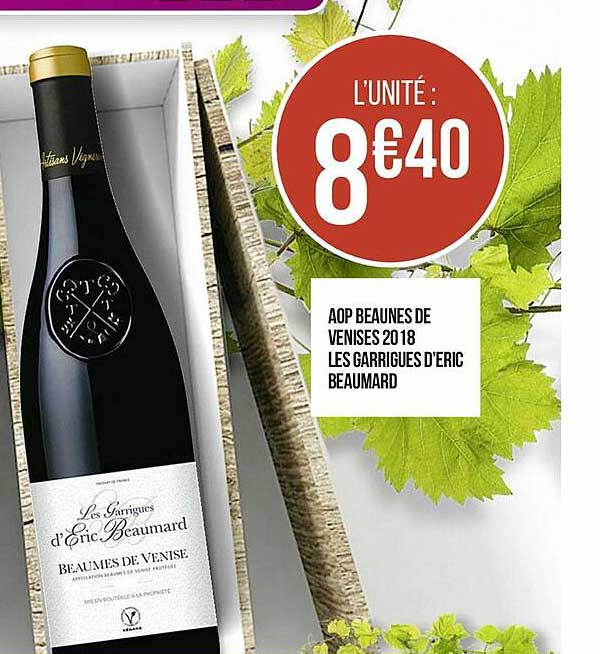 aop beaunes de venise 2018 les garrigues d'éric beaumard