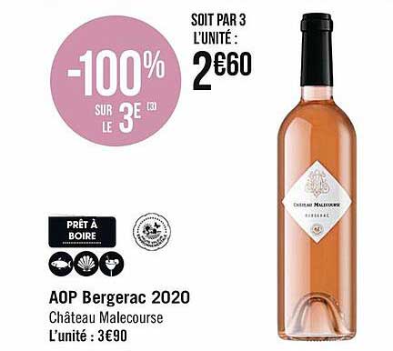 Aop Bergerac 2020 Château Malecourse