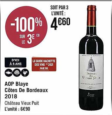 aop blaye côtes de bordeaux 2018 château vieux puit