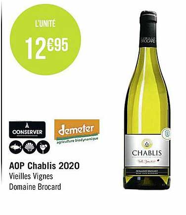 aop chablis 2020 vieilles vignes domaine brocard