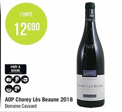 aop chorey les beaune 2018 domaine cauvard