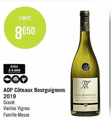 aop côteaux bourguignons 2019 granit vieilles vignes famille masse