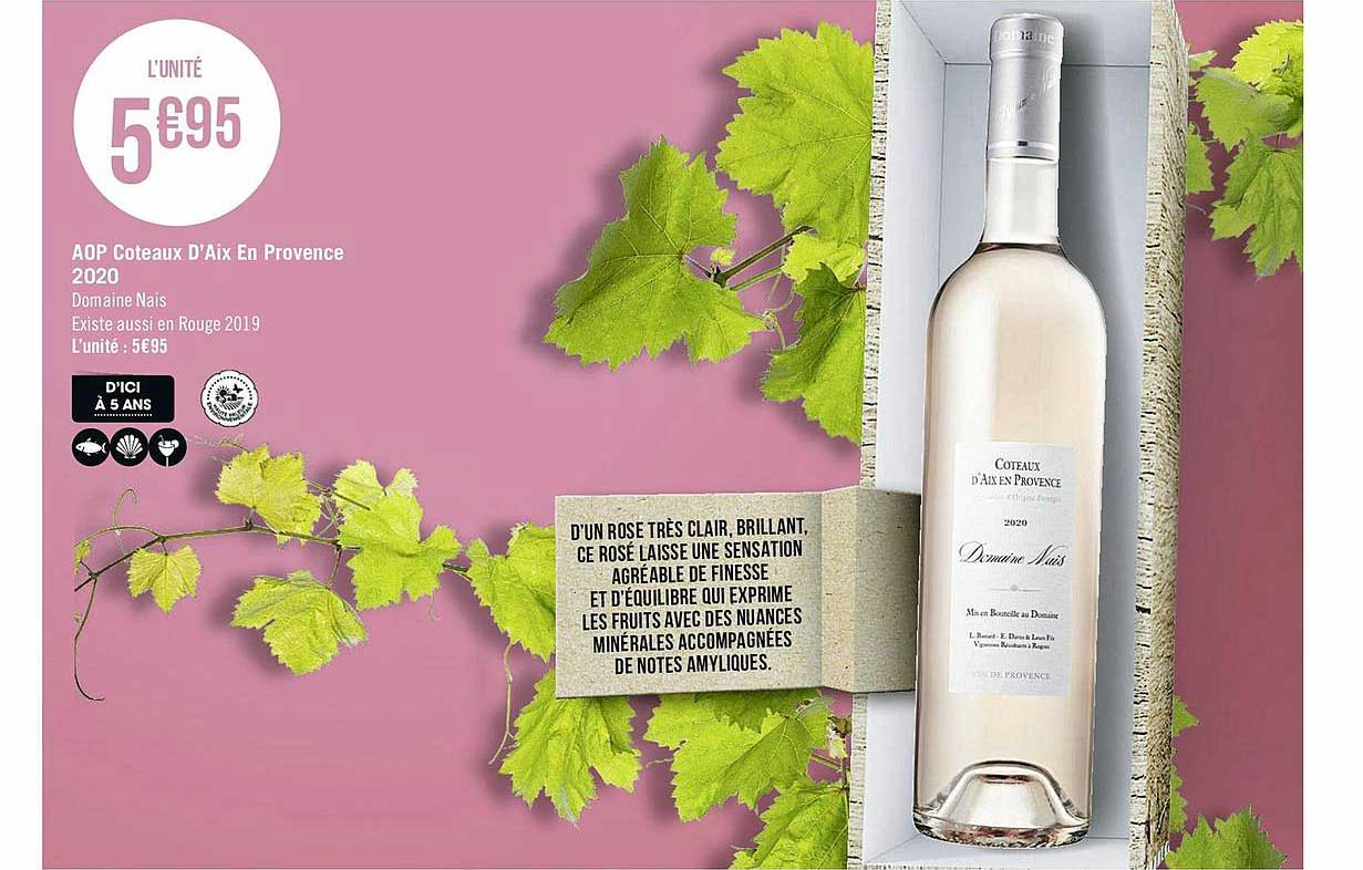 aop coteaux d'aix en provence 2020 domaine nais