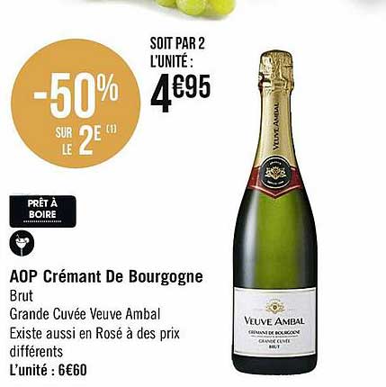 aop crémant de bourgogne brut grande veuve ambal