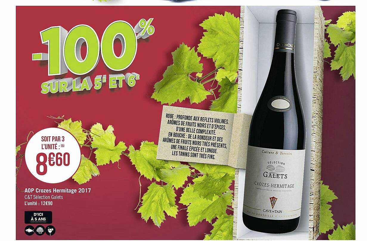 aop crozes hermitage 2017 c&t sélection gallets