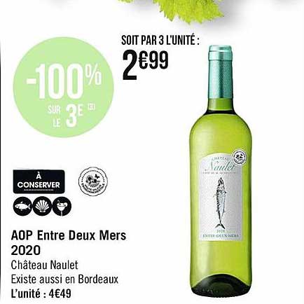 aop entre deux mers 2020 château naulet