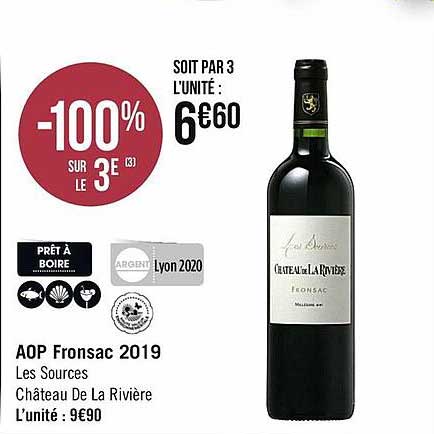 aop fronsac 2019 les sources château de la rivière