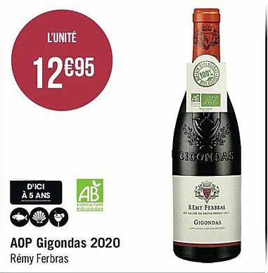 aop gigondas 2020 rémy ferbras