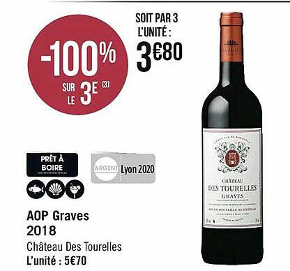 aop graves 2018 château des tourelles