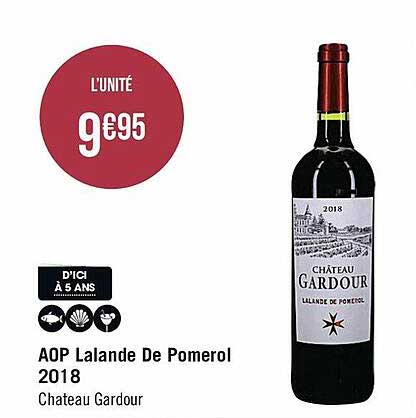 aop lalande de pomerol 2018 château gardour
