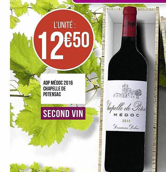 aop médoc 2016 chapelle de potensac