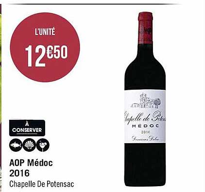 aop médoc 2016 chapelle de potensac