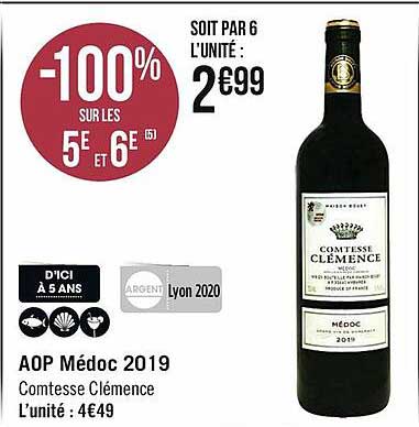 aop médoc 2019 comtesse clémence